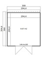 Lasita Maja redskabsrum Fynn 3 300 x 300 cm